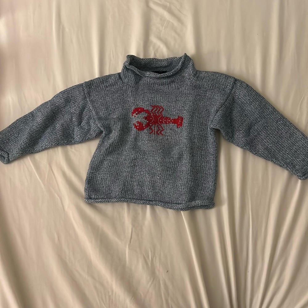 Boys mock neck knitted sweater - Size 4T
